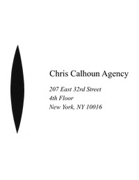 Chris Calhoun Agency cover