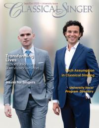 Classical Singer Magazine cover