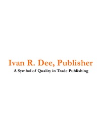 Ivan R. Dee, Publisher cover